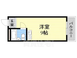 フロントリバー豊中【2階】の間取り