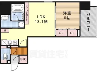 ルシェット白川公園【11階】の間取り