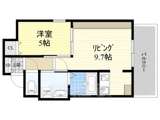 ルシェット白川公園【5階】の間取り