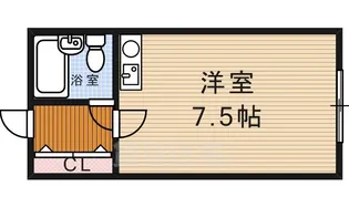 コーポ飛馬【4階】の間取り