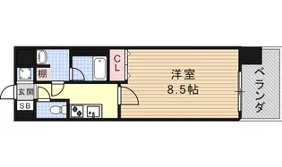 ルクレ新栄レジデンス【10階】の間取り