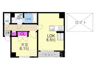 ラ・フォルム東寺(旧ベレーザ東寺)【2階】の間取り