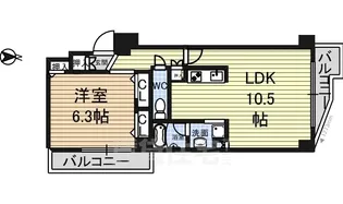 CASSIA車道(クリオ車道)【14階】の間取り