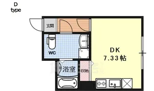 ブリエ五条大宮【4階】の間取り