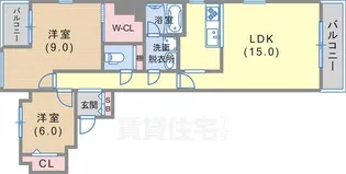 DOMみなと元町【2階】の間取り