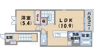 ヒルサイドウエガハラ【2階】の間取り