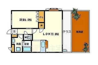 ベル ヴィサージュ【1階】の間取り
