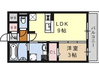 ヴィオーラ八番A【3階】の間取り