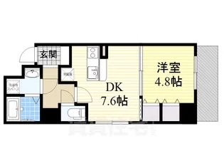 セントロイヤルクラブ新大阪【6階】の間取り