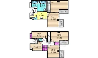 シャトーあと村【1階】の間取り