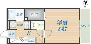大阪府東大阪市中小阪2丁目【アパート】の間取り