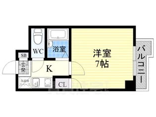 ビクトリー杭全【9階】の間取り