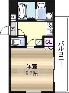 クレアート新大阪セレニティ【8階】の間取り
