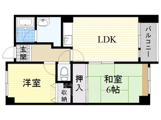大阪府堺市中区深井水池町【マンション】の間取り