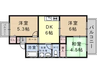 ステラハイツ【2階】の間取り
