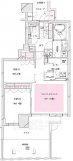 ソルレヴェンテ四条大宮【1階】の間取り
