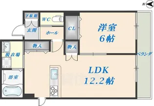 ドラ・マール【1階】の間取り