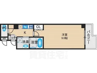 アーバンステージ河原町【2階】の間取り