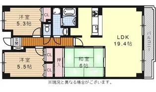 シティ・ファミリー八事S棟【503号室】の間取り