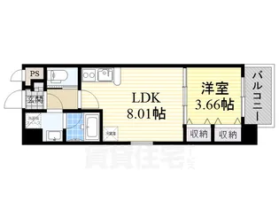 プレジオ新大阪【10階】の間取り