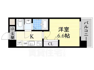 サムティ大阪CITY WEST【8階】の間取り