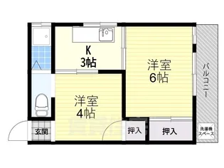 杉マンション【3階】の間取り
