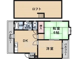 福原ハイツ【403号室】の間取り