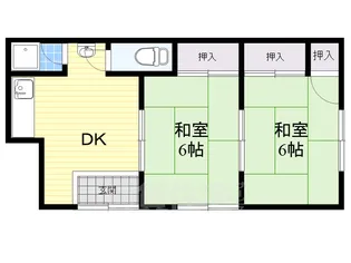 すぎもと文化【1階】の間取り