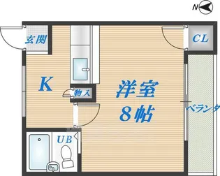 ファヴール弥刀【2階】の間取り