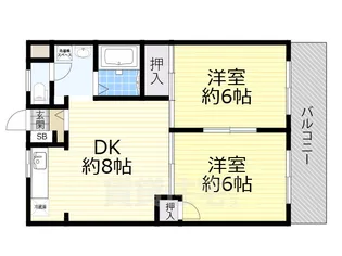 ウエスト・ヒル緑地【3階】の間取り