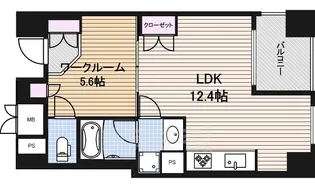 アップルパレス丸の内【3階】の間取り