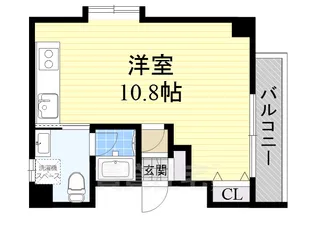 シャインビュー豊中【5階】の間取り
