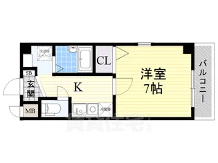 ポーロニア柳原【3階】の間取り