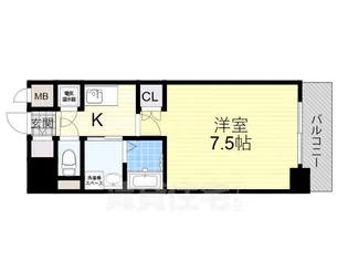 エステムヒルズ新大阪【11階】の間取り