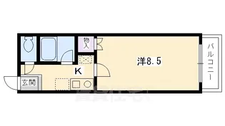 Avenue高辻(アベニュー)【3階】の間取り