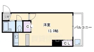 ファーストコート東山三条【2階】の間取り