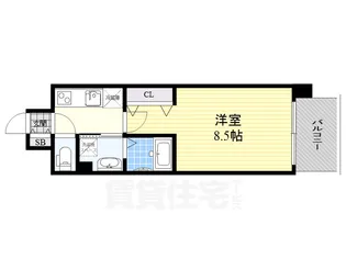 セレニティー大須【9階】の間取り