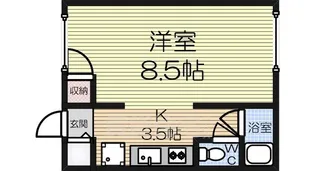 松本ハイツ【2階】の間取り