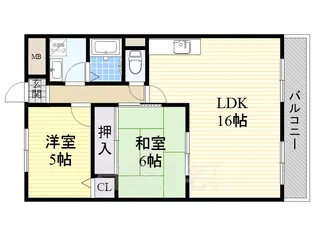 ソシアアグネス【2階】の間取り