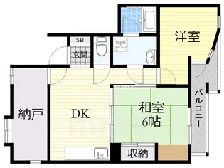 ドムス西高槻【2階】の間取り