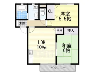 パナハイツ吉田【1階】の間取り