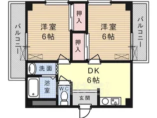 リベルタ緑が丘【2階】の間取り