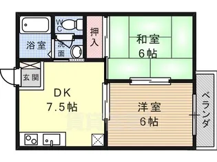 リバーサイドハイツ【2階】の間取り