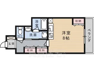 協同レジデンス摂津富田【3階】の間取り