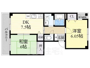 コムフォートK【2階】の間取り