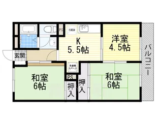 寺田ハイツ【3階】の間取り