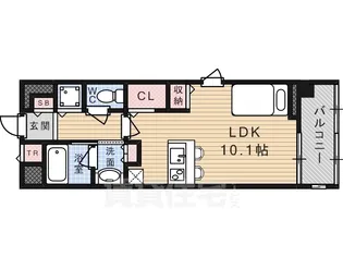 THE GARDENSUITE (ザ・ガーデンスイート)【3階】の間取り