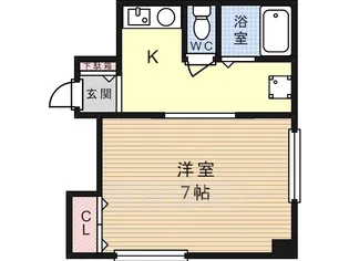 T’s SQUAREakutagawa【4階】の間取り