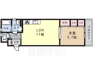 クリエオーレ太田2【303号室】の間取り