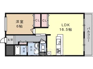 バーンフリート総持寺【2階】の間取り
